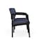 Lesro Lenox Steel 2 Seater with Center Arm, Denim (Blue) Seat, Denim Back, 43.5 W 24.5 L 32 H LS2103 - alternate 3